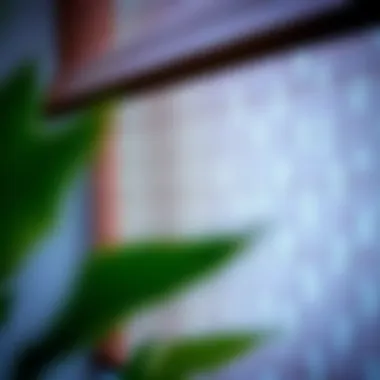 Close-up of modern roller shade fabric showcasing texture