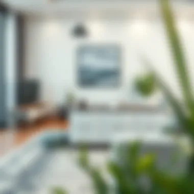 Stylish plastic 3 drawer set in a modern living room