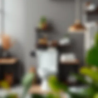 Installation process of a black wood over-the-toilet organizer