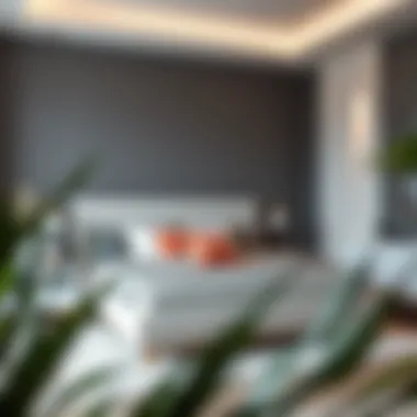 Elegant full size bed frame showcasing minimalistic design