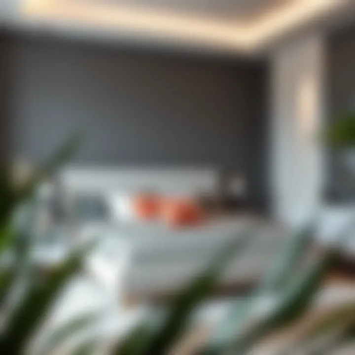 Elegant full size bed frame showcasing minimalistic design