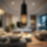 G9 18 Watt Bulb in Modern Living Room Elegant G9 18 watt bulb illuminating a modern living room