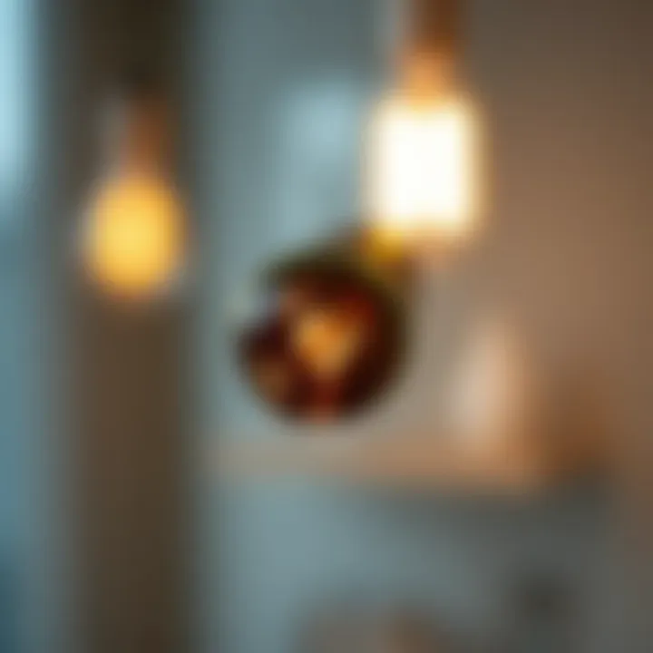 Close-up of G9 18 watt bulb showcasing its intricate design