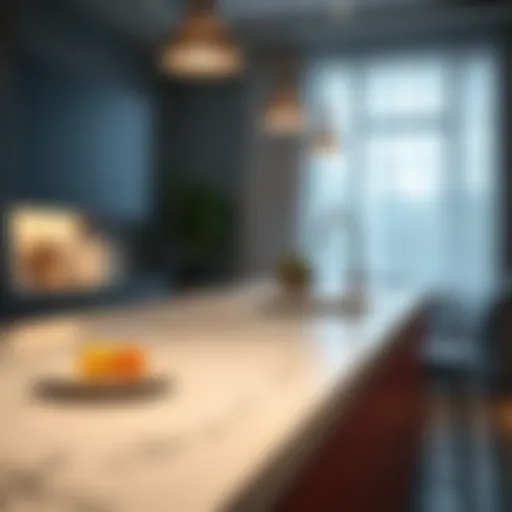 Stylish laminate countertop with a modern finish