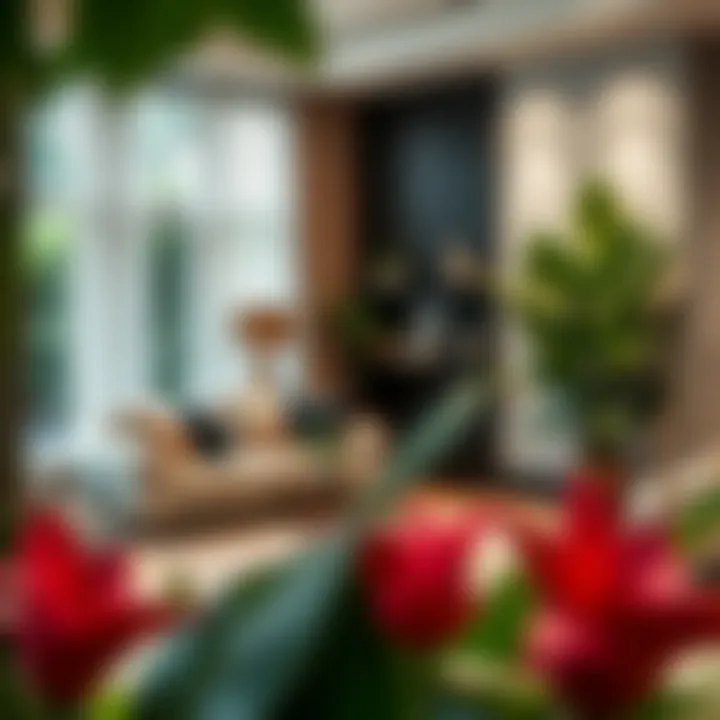 Elevate Your Living Room with Silk Plants Luxurious living room adorned with silk plants