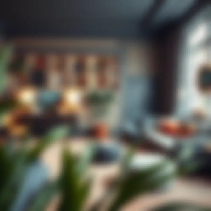 Eclectic decor blending vintage and modern styles