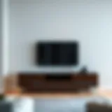 The Allure of Modern Design Elegant corner TV stand showcasing modern design