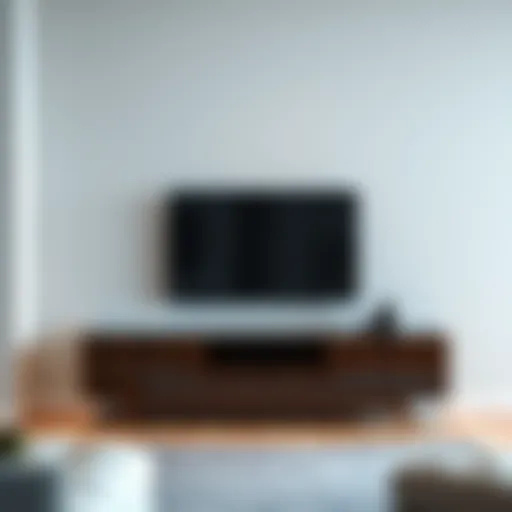 The Allure of Modern Design Elegant corner TV stand showcasing modern design