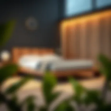 Innovative modern adaptation of a queen size platform bed