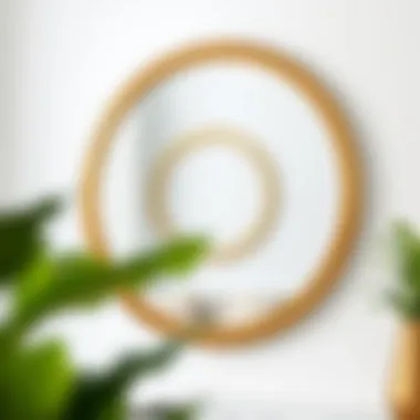 Sleek Sophistication: The Role of Minimalism Contemporary gold framed mirror with minimalist design