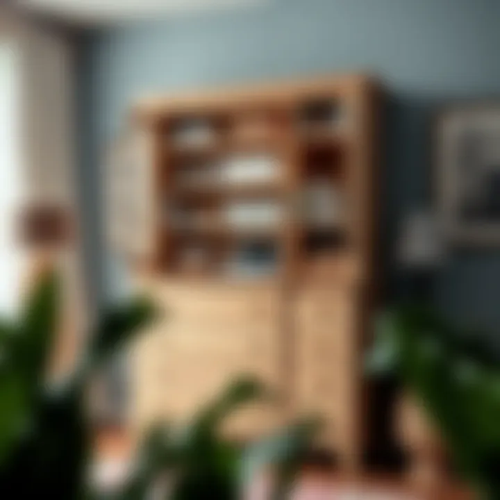 Organized tall dresser showcasing innovative storage solutions