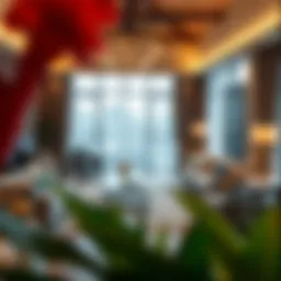 Stylish living room setup with modern furniture