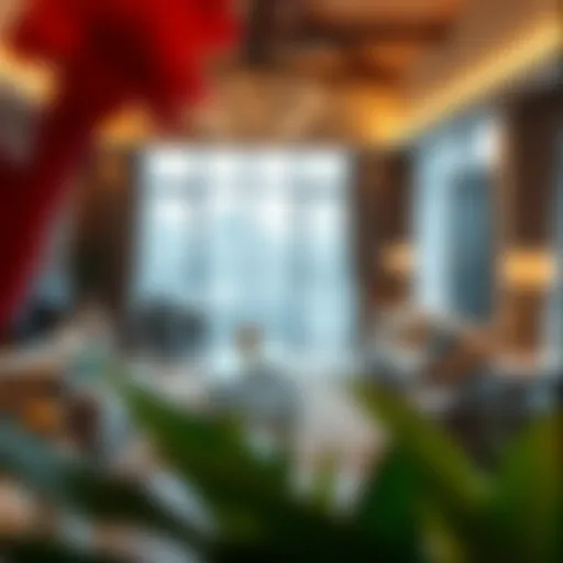 Stylish living room setup with modern furniture