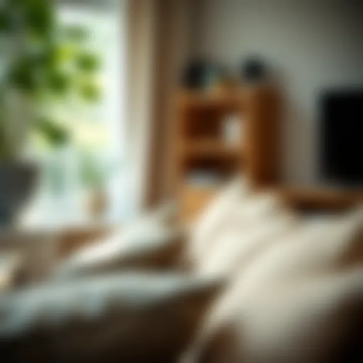 Sustainable Furniture Choices Close-up of sustainable furniture materials