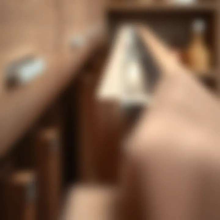 Material Selection for Durability Close-up of materials used for narrow pull-out drawers