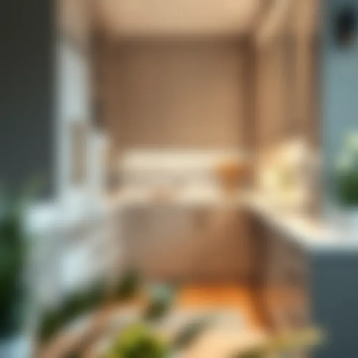 Seamless Integration in Home Design Installation of a narrow cabinet pull-out drawer in a modern kitchen