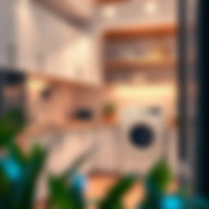 Embracing Technology for Laundry Efficiency Modern technology integrated into laundry room