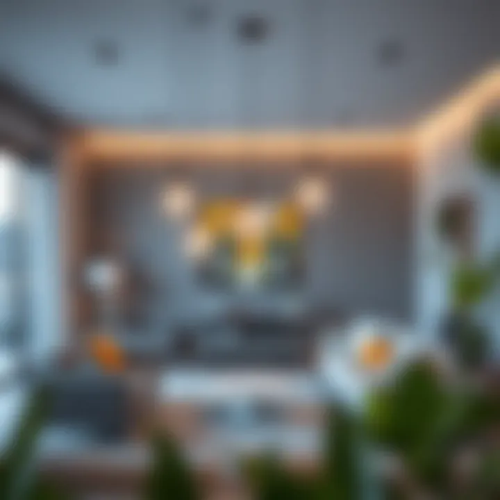 Artistic Possini pendant lights featured in a stylish living room.