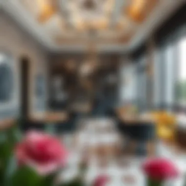 A beautifully arranged dining area featuring PVC chairs