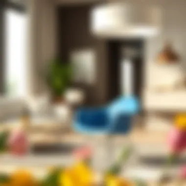 Elegant PVC chair in a modern living room setting