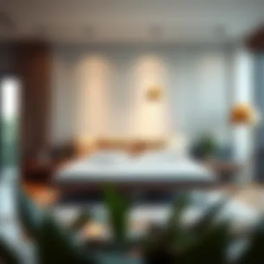 Quinn platform bed in a modern bedroom setting