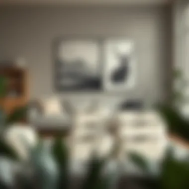 Elegant storage solution for a modern living room