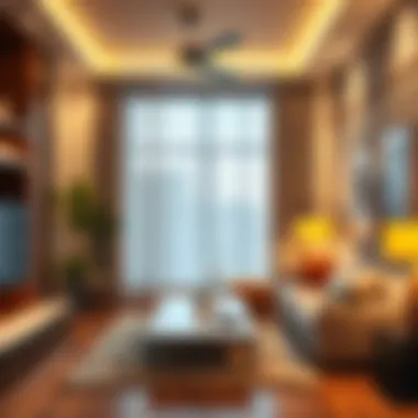 Impact of lighting on room ambiance and design