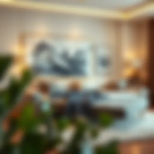 Elegant sofa bed design in a modern living room