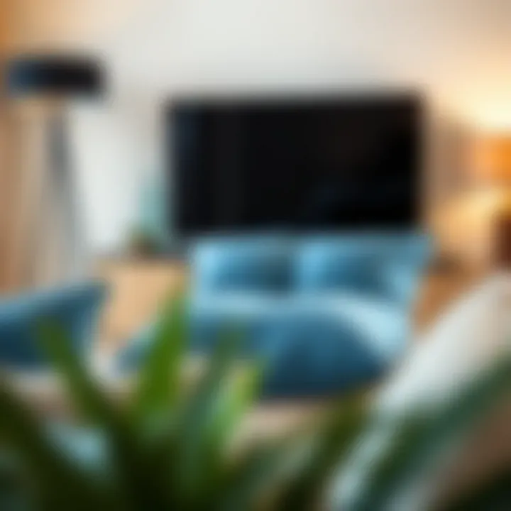 A stylish sit-up pillow in a modern living room setting