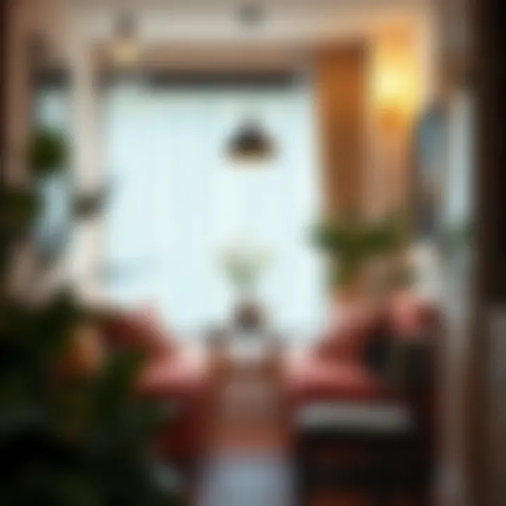 Compact dining table set in a cozy corner