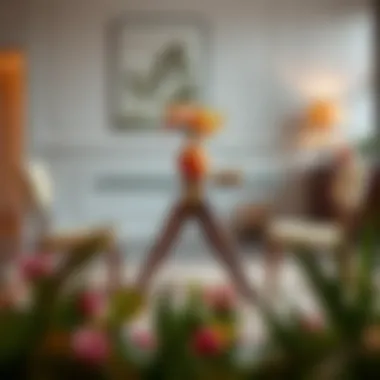 Stylish compact dining table with unique design