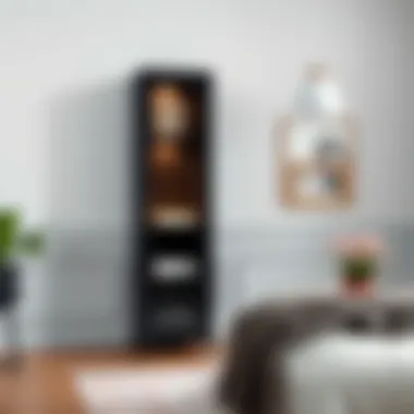 Notable The Tall Thin Black Cabinet: A Study in Form and Function