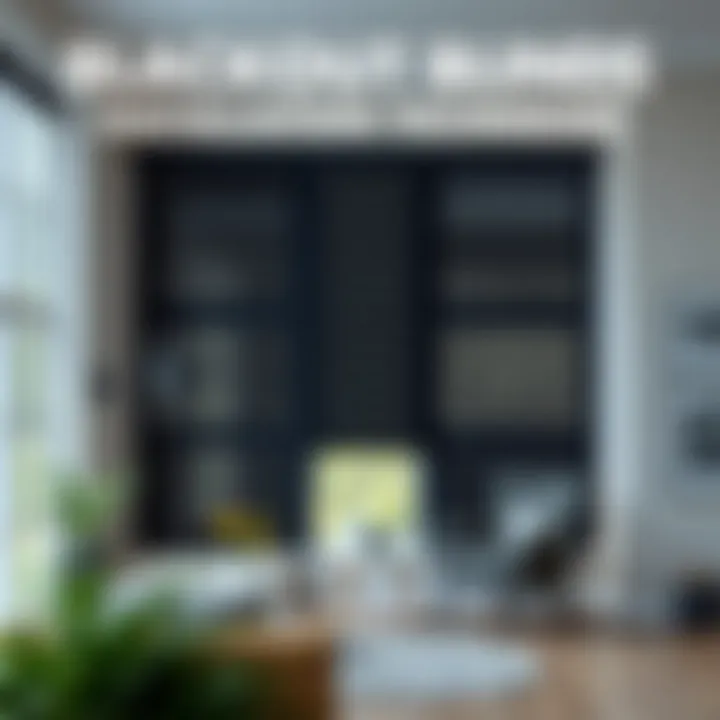 An infographic detailing installation techniques for blackout blinds in various settings