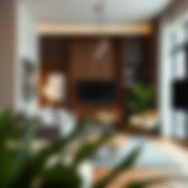 Innovative uses of hooks in a living room setting