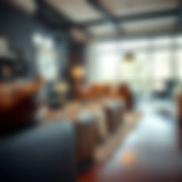 Stylish leather hassocks paired with modern furniture