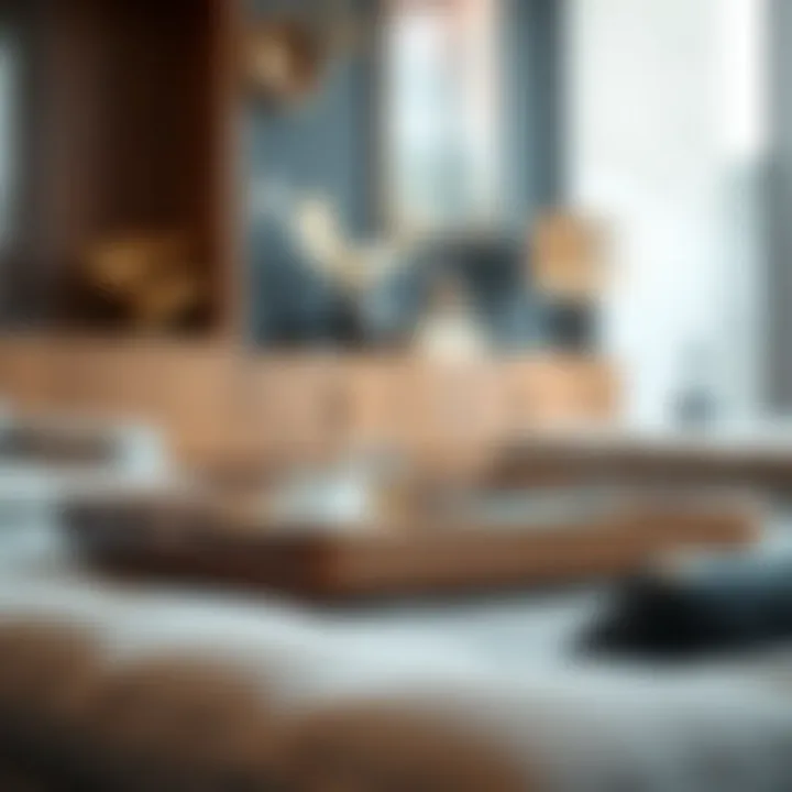 Elegant wooden TV tray with a lip showcasing its versatility in home decor