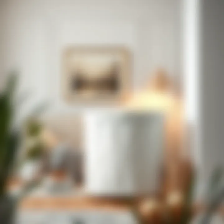 The Elegant White Linen Hamper Elegant white linen hamper in a stylish living room setting