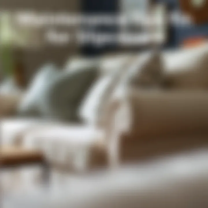 Maintenance tips for keeping slipcovers fresh and clean