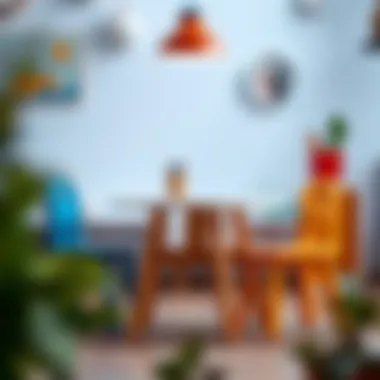 Trendy designs in children's table and chair combinations