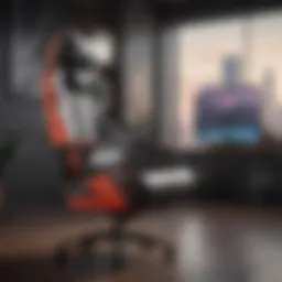 A sleek gaming chair showcasing modern design