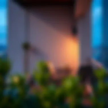 Strategic placement of a folding patio set on a balcony