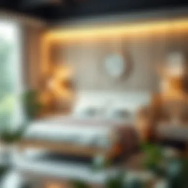 Diagram illustrating the impact of bed size on room aesthetics