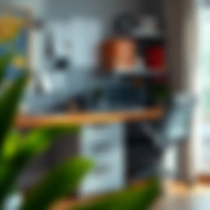 Organized workspace featuring a plastic 3 drawer set