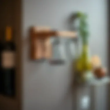 Charming Rustic Wine Glass Holder Rustic wooden wall-mounted wine glass storage solution