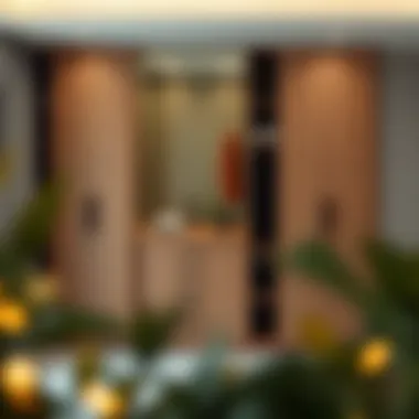 Elegant wardrobe showcasing modern design and functionality.