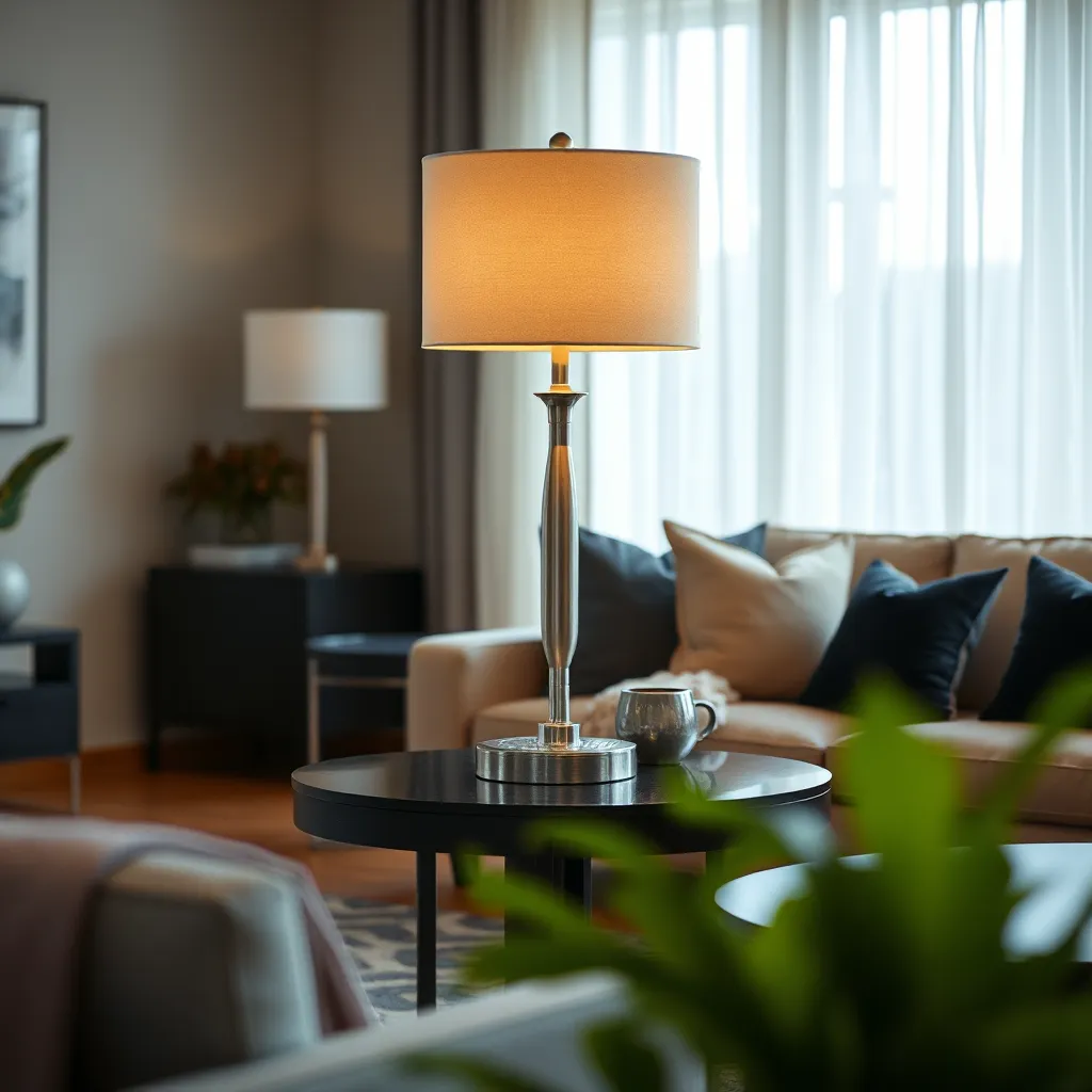 Brushed Nickel Living Room Lamps: Style Meets Function