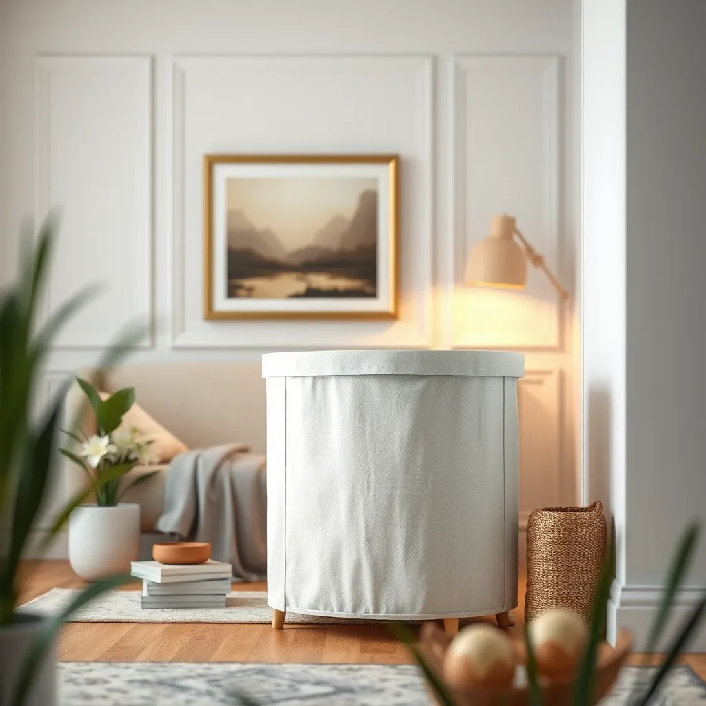 Linen Rôm The White Linen Hamper: A Blend of Style and Utility